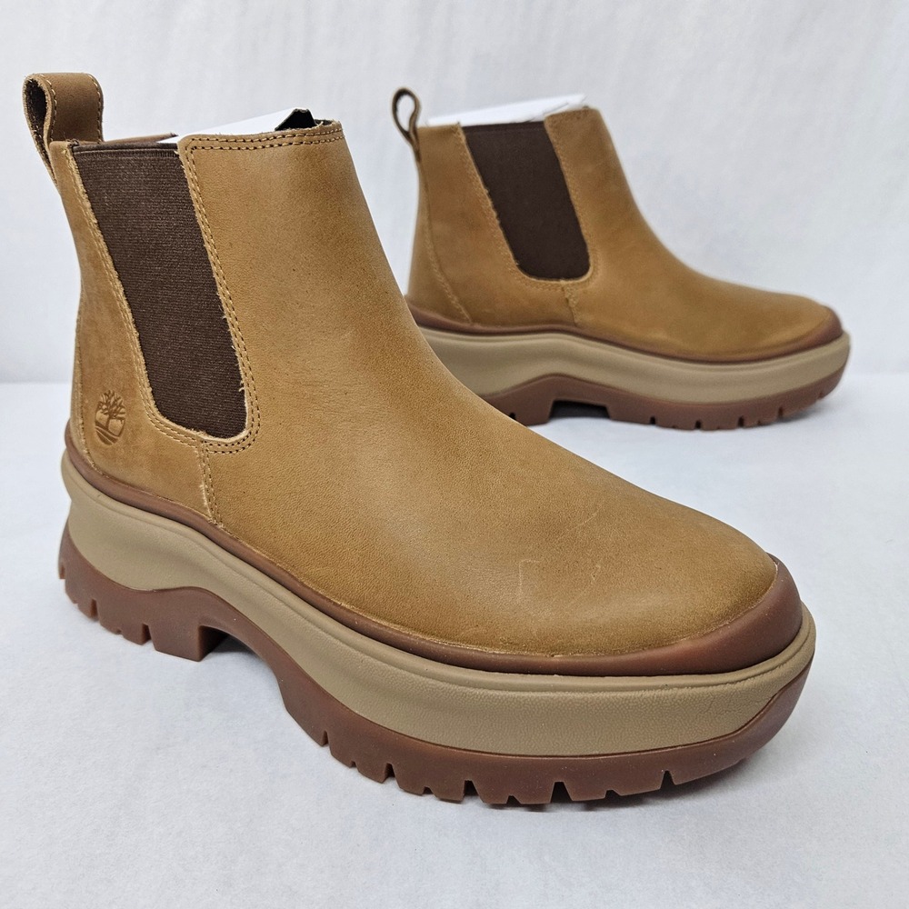 Timberland Roxie Lane Mid Chelsea Boots 0A28XM-EM4 Medium Brown Women‎ Size 6.5
